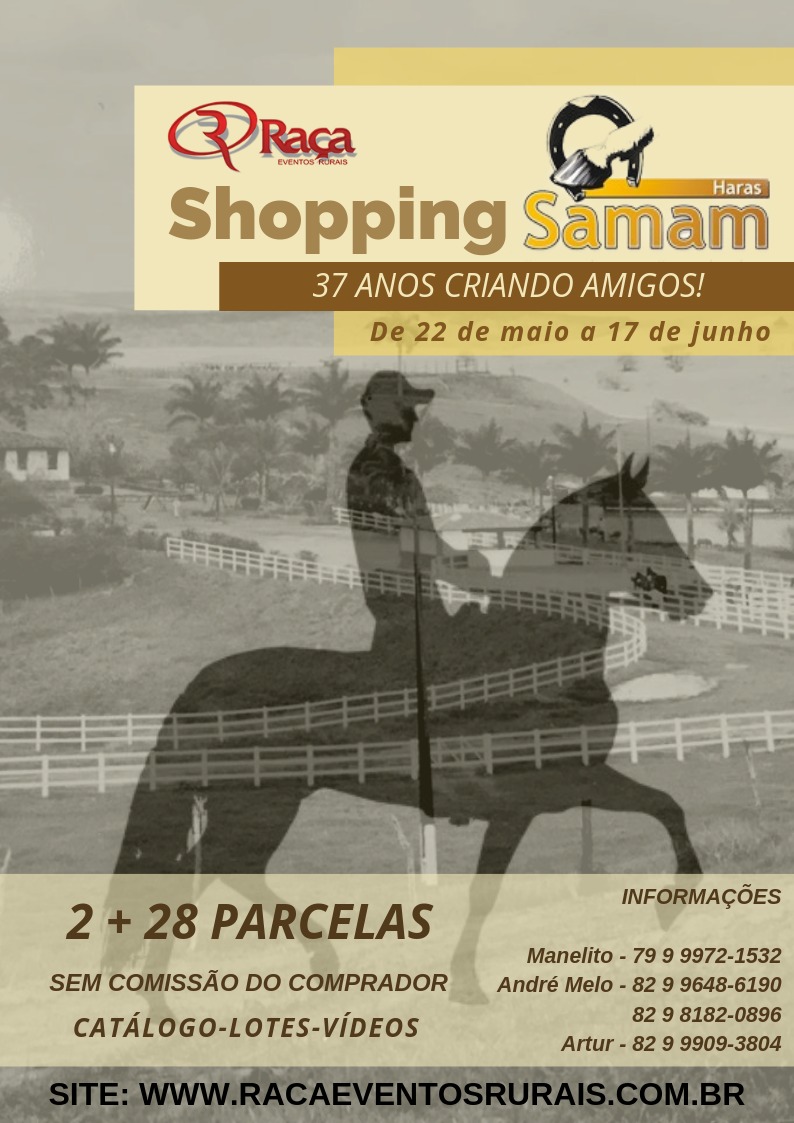 LEILÃO ONLINE - SHOPPING HARAS SAMAM