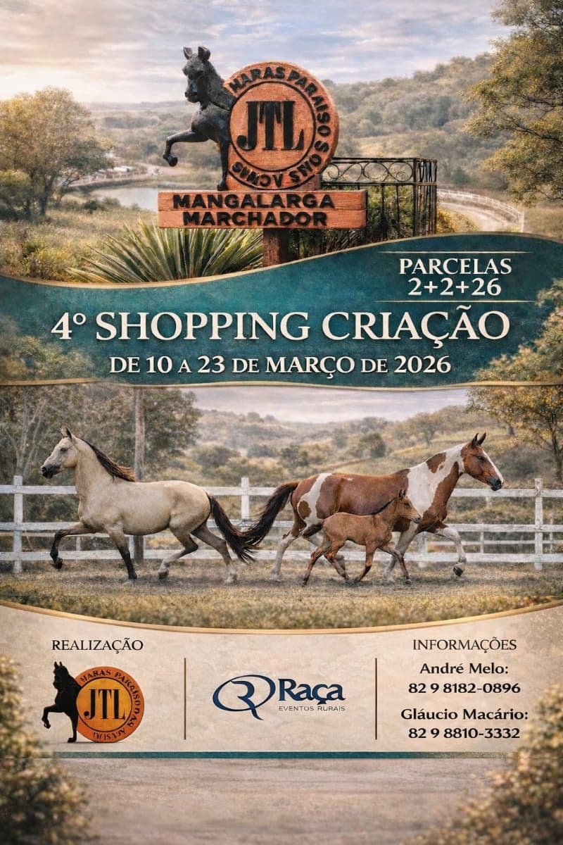 4º SHOPPING CRIAÇÃO - HARAS PARAÍSO DAS ÁGUAS
